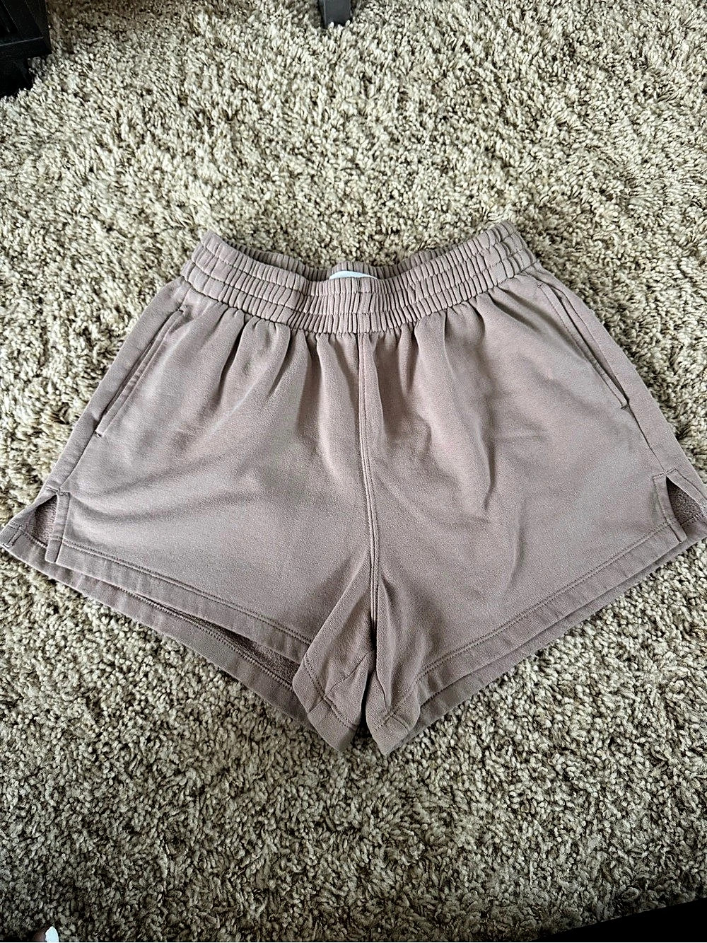 Abercrombie & Fitch Soft A&F Collection Fleece Sweat Shorts Brown Small